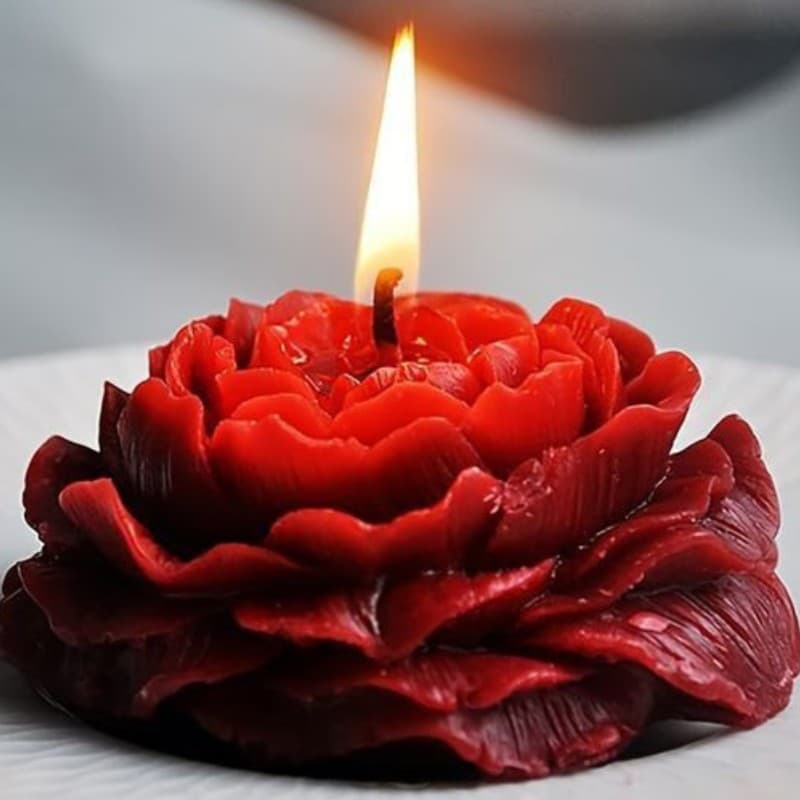 Handmade Peony Candle – Eco-friendly, Floral Soy Wax Candle